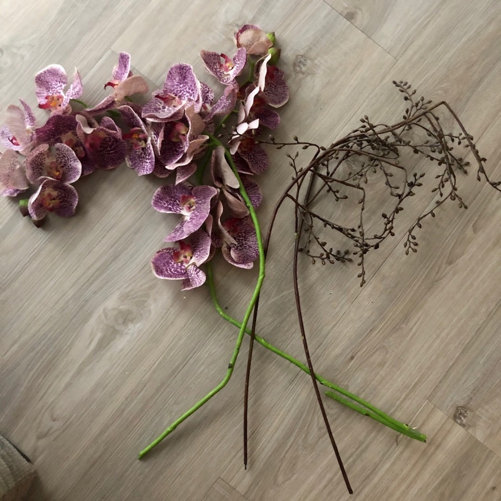 Faux Orchid custom set from Michaels